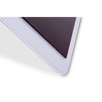 Lot de 2 Serre-livres métallique large 14 x 12 x 14 cm magnétique Argent MAUL