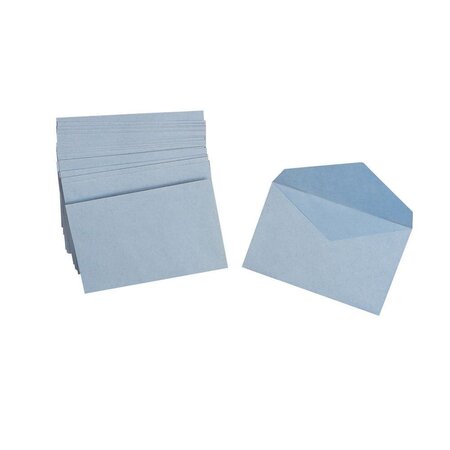 Enveloppe papier, 90 x 140 mm, 70 g/m² bande auto-adhésive, bleu (paquet 1000 unités)