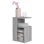 vidaXL Table d'appoint Sonoma gris 36x30x56 cm Bois d'ingénierie