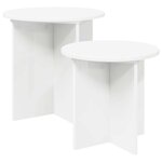 vidaXL Ensemble de tables d'appoint 2 pc Ø 45 x 45 cm