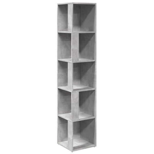 vidaXL Armoires d'angle 33 x 33 x 165 cm Engineered wood Gris béton