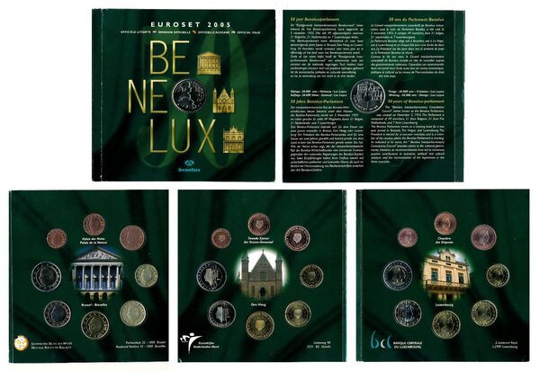 Coffret série euro BU Benelux 2005 (50 ans du Parlement du Benelux)