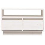 vidaXL Meuble TV Blanc 60x35x37 cm Bois de pin massif