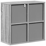 vidaXL Buffet Gris Sonoma 49 5 x 22 x 47 cm