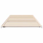 vidaXL Cadre de lit surélevé Blanc 90 x 210 cm Bois massif en pin