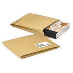 Lot de 100: pochette matelassée 100% papier 16,2x22,9 cm