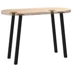 vidaXL Pieds de table console 4 pièces Noir 72 cm Acier