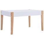 vidaXL Ensemble de table et chaises pour enfants 3 Pièces Noir et blanc