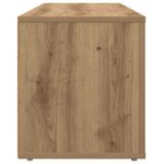 vidaXL Meuble TV Chêne artisanal 100 x 31 5 x 35 cm Bois d'ingénierie