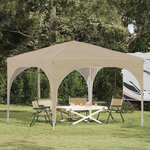 vidaXL Tente de fête pop-up 290 x 290 x 245 cm Crème