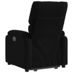 vidaXL Fauteuil inclinable noir tissu