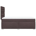 vidaXL Sommier à lattes de lit avec matelas Marron foncé 90x200 cm