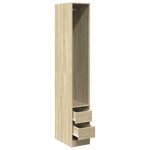 vidaXL Garde-robe chêne sonoma 30x50x200 cm bois d'ingénierie
