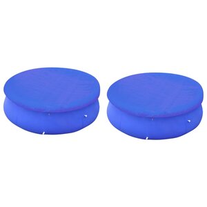 vidaXL Couvertures de piscines rondes hors sol de 300 cm 2 Pièces