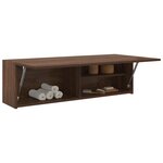 vidaXL Armoire murale de bain chêne marron 100x25x30cm bois ingénierie