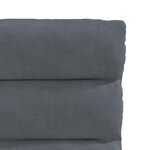 vidaXL Chaises à manger lot de 6 gris foncé velours