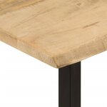 vidaXL Table console à live edge 105x33x76 cm bois de manguier massif