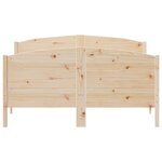 vidaXL Cadre de lit sans matelas 160x200 cm bois massif de pin