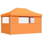 vidaXL Tente de fête 292 x 440 x 315 cm Orange Tissu Oxford