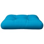 vidaXL Coussin de palette bleu tissu