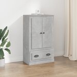 vidaXL Buffet haut gris béton 60x35 5x103 5 cm bois d'ingénierie