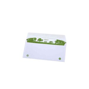 Boite de 500 enveloppes extra blanches 100% recyclées dl 110x220 90 g gpv