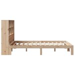 vidaXL Lit bibliothèque sans matelas 140x190 cm bois de pin massif