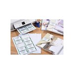 100 cartes de visite autocollantes blanc mat 85 x 54 mm avery