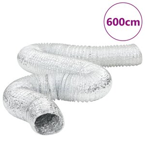 vidaXL Conduit de ventilation aluminium 6 m Ø20 cm