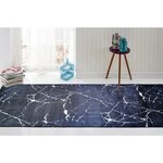 Tapis de salon MARBRE 80 x 150 cm - Noir