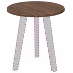 vidaXL Plateau de table Chêne marron 40 x 40 x 1 5 cm