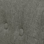 vidaXL Chaises à manger lot de 2 gris clair tissu