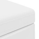 vidaXL Tabouret Blanc Cuir Synthétique et Bois Composite
