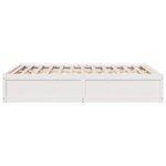 vidaXL Cadre de lit sans matelas blanc 150x200 cm bois de pin massif
