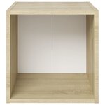 vidaXL Ensemble de meubles TV 3 Pièces Blanc chêne sonoma Bois ingénierie