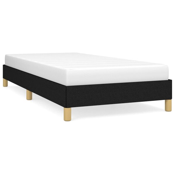 vidaXL Cadre de lit Noir 100x200 cm Tissu