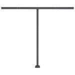 vidaXL Auvent manuel rétractable avec LED 300x250 cm Orange et marron
