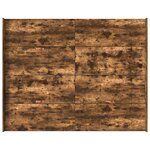 vidaXL Cadre de lit avec rangement avec tiroir Chêne fumé 160 x 200 cm
