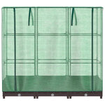 vidaXL Jardinière surélevée avec housse aspect rotin 120x40x123 cm