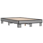 vidaXL Cadre de lit sans matelas sonoma gris 140x200 cm