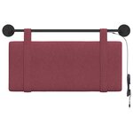 vidaXL Tête de lit suspendue Bordeaux Tissu