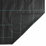 vidaXL Membrane anti-mauvaises herbes noir 4x10 m PP