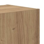 vidaXL Ensemble meuble TV 4 Pièces Chêne artisanal Bois d'ingénierie