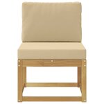 vidaXL Ensemble de canapés d'extérieur Blanc et Beige 59 x 63 x 73 cm