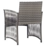 vidaXL Fauteuils de jardin coussins lot de 2 Anthracite Résine tressée