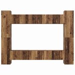 vidaXL Ensemble meuble TV 10 Pièces Bois ancien 30 5 x 30 x 90 cm