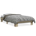 vidaXL Cadre de lit sans matelas chêne sonoma 90x190 cm