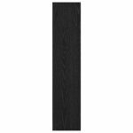vidaXL Étagère Chêne noir 80 x 24 x 109 cm Bois d'ingénierie