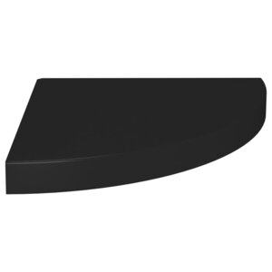 vidaXL Étagère d'angle flottante noir 35x35x3 8 cm MDF