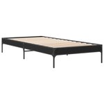 vidaXL Cadre de lit sans matelas noir 90x200 cm